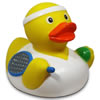 Rubber Tennis Duck Player