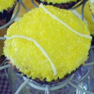 Tennis Ball Cup Cake