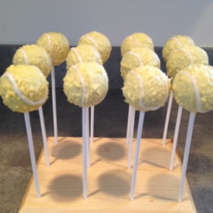 Tennis Ball Pop Cakes