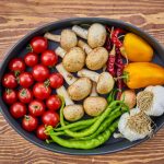 Plate of vegetables